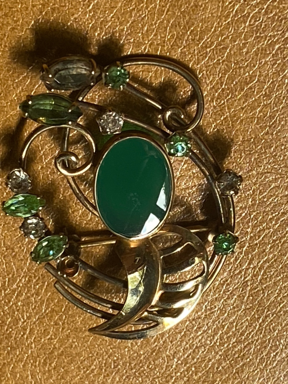 Carl-Art vintage brooch or pendant gold filled 1.6” x 1.25”